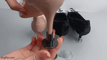 3 pairs of High Heel Protectors, Anti-Slip Silicone Heel Covers, Latin Dance Shoes Inserts, Wedding Heels Protection, Plastic Material, Black