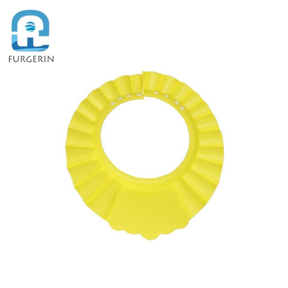 Soft Baby Shower Cap Hair Wash Bath Hat Adjustable Head Shampoo Cap Infant