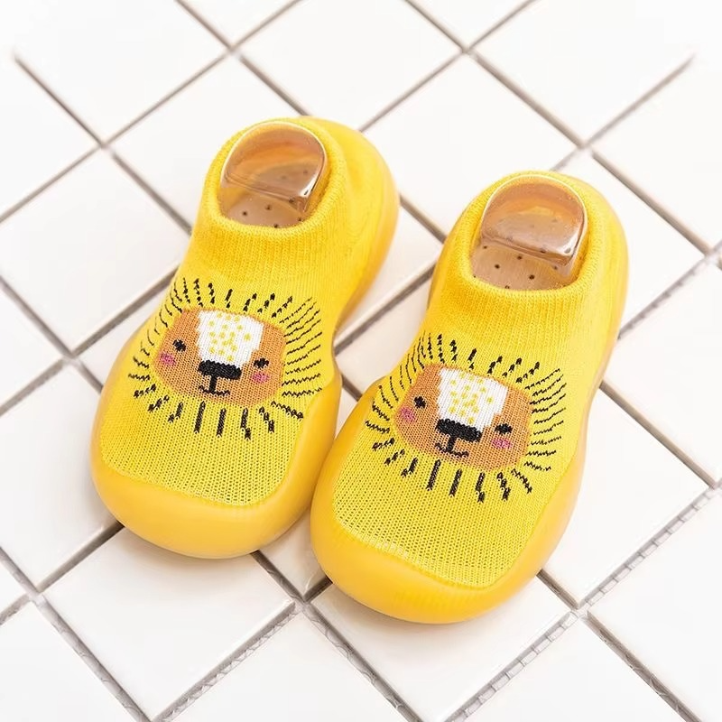 0-4 Year Old Baby Indoor Non-slip Soft Sole Cartoon Pattern Toddler Shoes