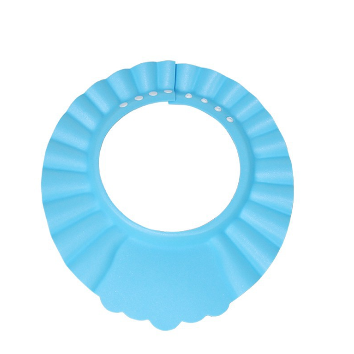 Soft Baby Shower Cap Hair Wash Bath Hat Adjustable Head Shampoo Cap Infant