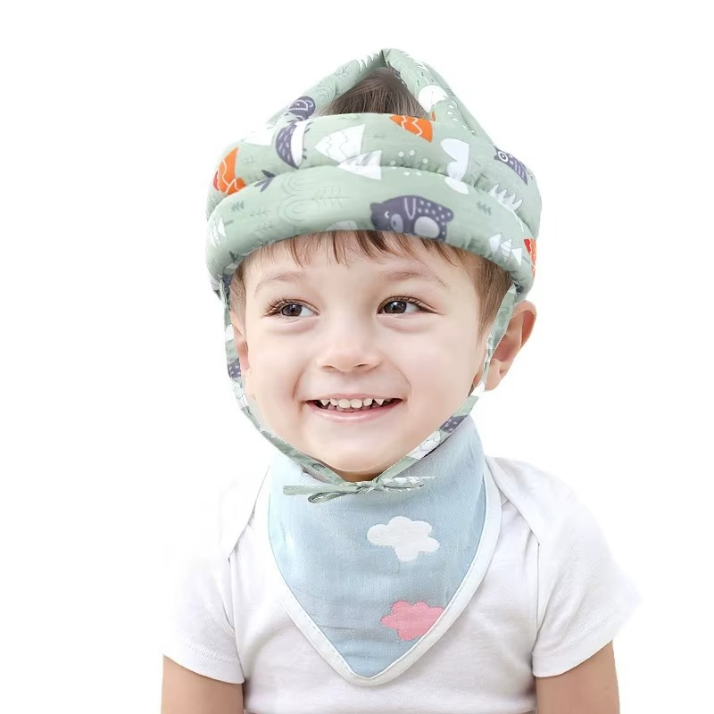 Baby Safety Helmet Head Protection Hat Safety Soft Comfortable Head Security Protection Crash Cap Adjustable Protective Headgear