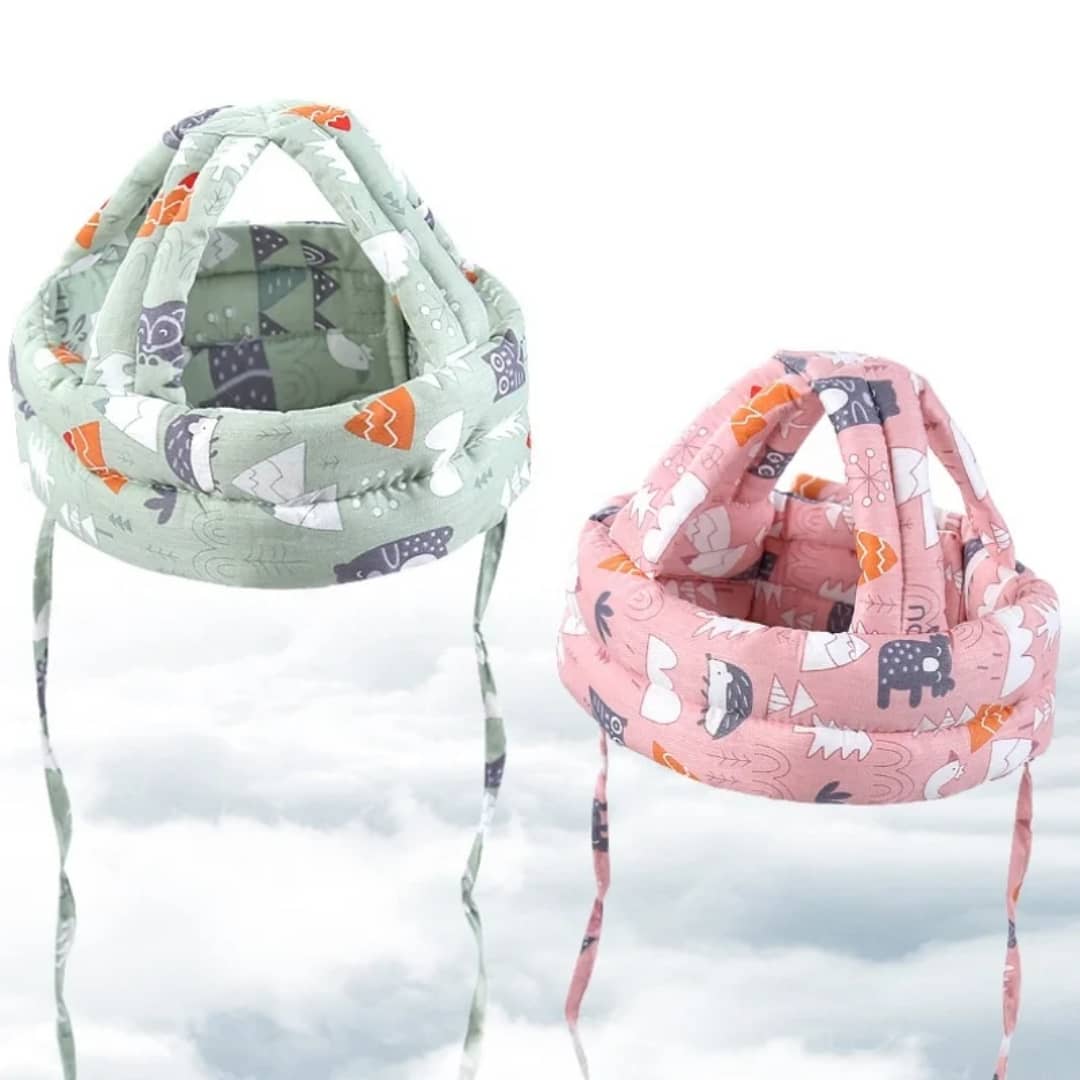 Baby Safety Helmet Head Protection Hat Safety Soft Comfortable Head Security Protection Crash Cap Adjustable Protective Headgear