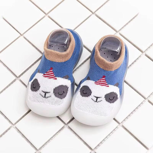0-4 Year Old Baby Indoor Non-slip Soft Sole Cartoon Pattern Toddler Shoes