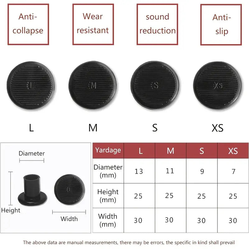 3 pairs of High Heel Protectors, Anti-Slip Silicone Heel Covers, Latin Dance Shoes Inserts, Wedding Heels Protection, Plastic Material, Black