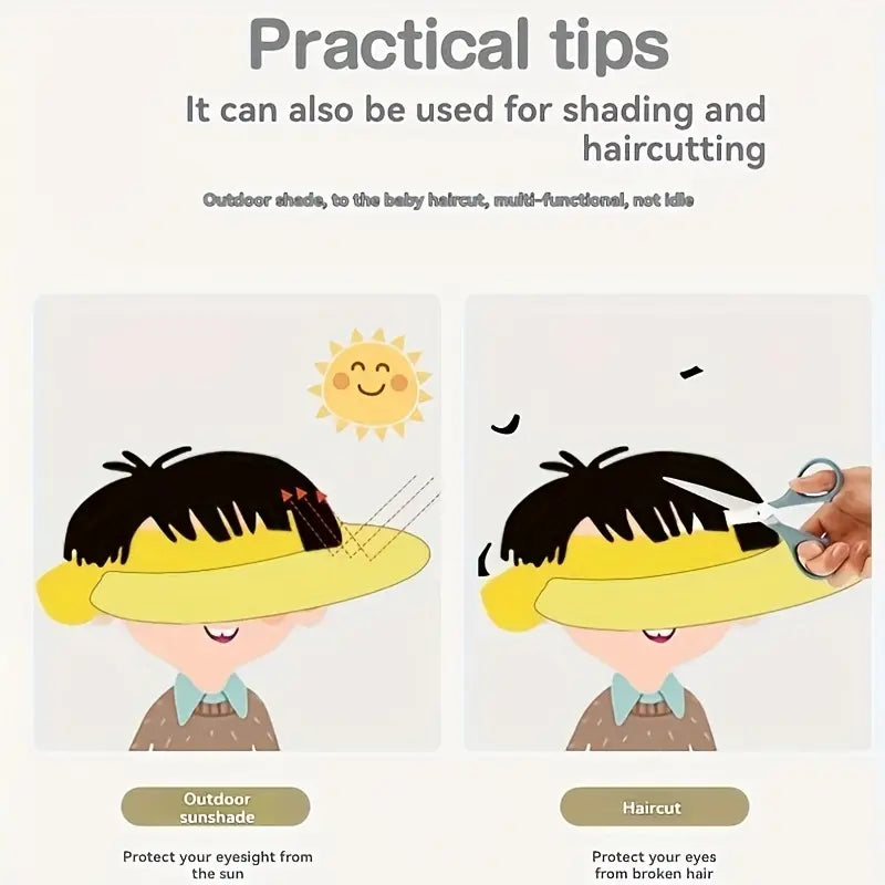 Soft Baby Shower Cap Hair Wash Bath Hat Adjustable Head Shampoo Cap Infant